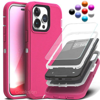 For iPhone 17 Air 16e 15 14 13 12 11 Pro Max XR X Max Rugged Shockproof Case
