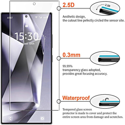 For Samsung Galaxy S25 Ultra S24 S23 S22 S20 FE Case Phone Cover + Screen Glass