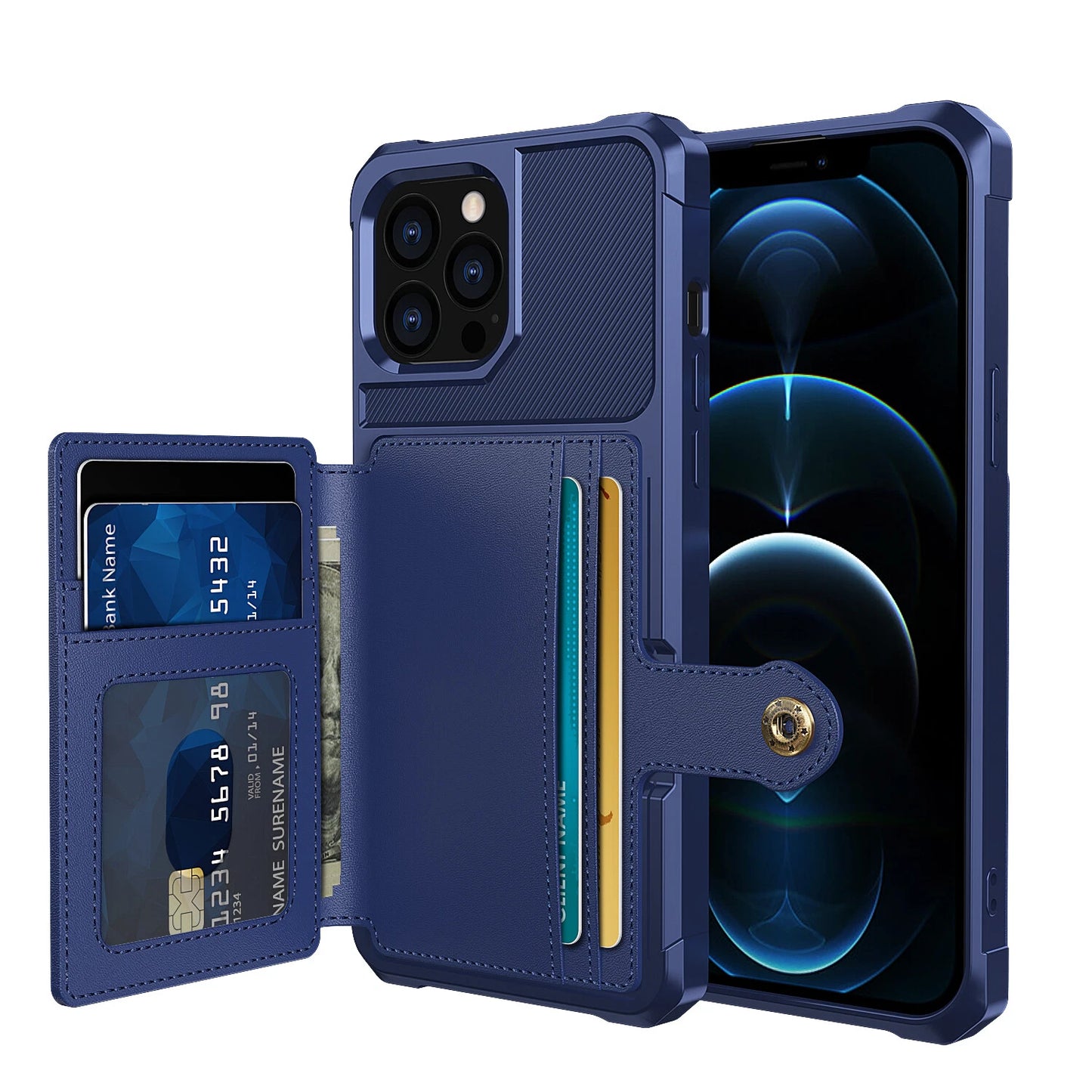 Leather Card Wallet Case Cover For iPhone 17 Pro Max Air 16 15 14 13 12 11 XR