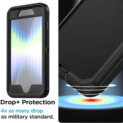 For iPhone SE Case /8/7 Plus/6S Phone Cover Shockproof Heavy Duty + Screen Glass