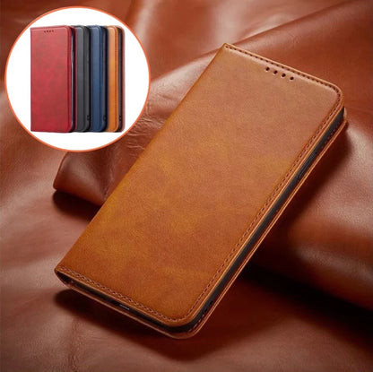 For iPhone 17 16 15 14 13 12 Plus Pro Max Air Leather Magnetic Flip Wallet Case