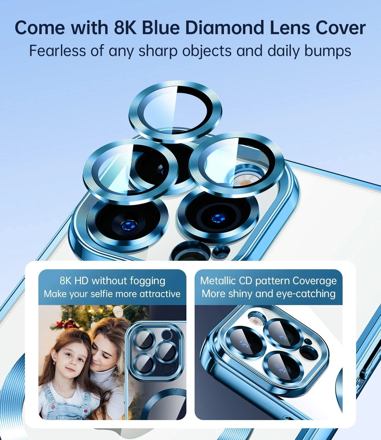 For iPhone 17 16 15 14 13 12 11 Pro Max Air Plus Mag Safe Case Camera Lens Cover