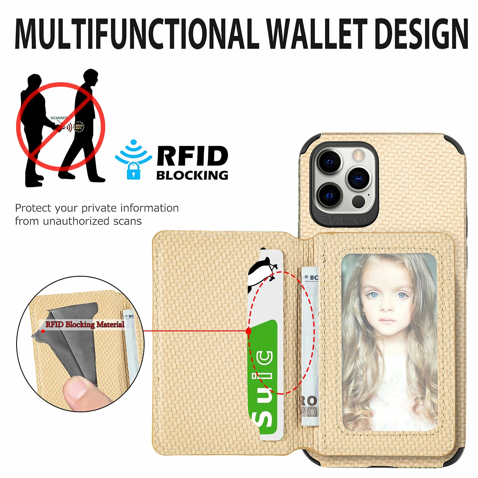 Magnetic Flip Wallet Card Holder Case For iPhone 14 15 16 17 Pro Max 13 12 11 7