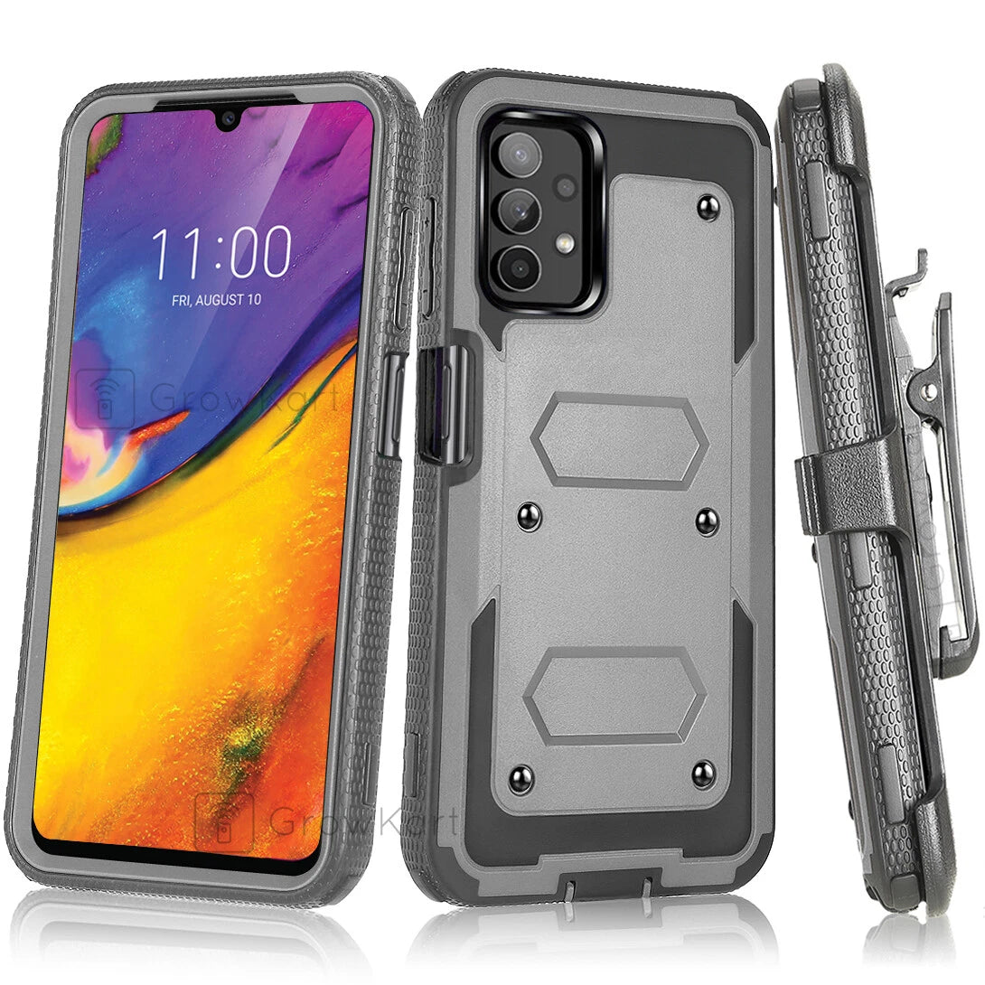 Armor Tank Rugged Phone Case - Military Grade 15ft Drop Protection with Built-in Screen Protector