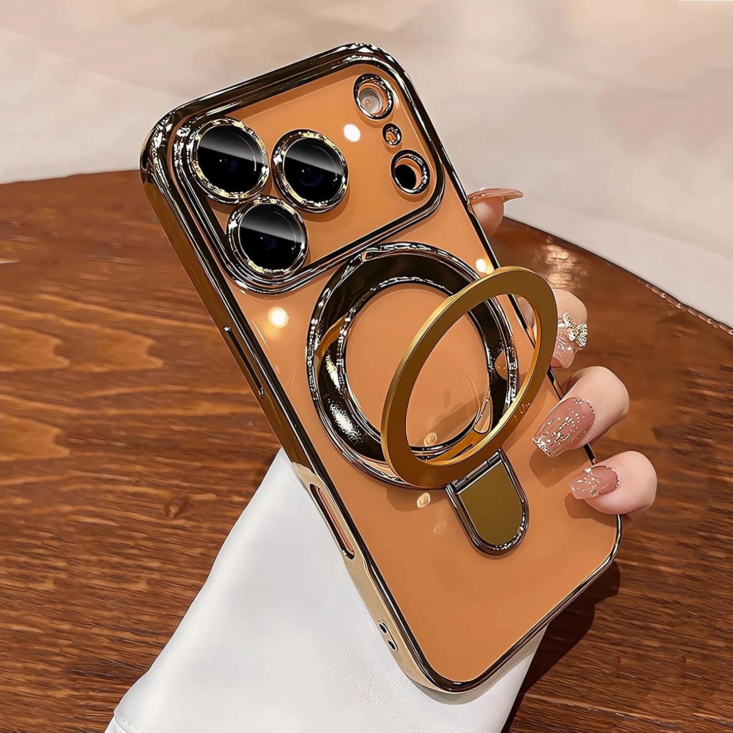 Shockproof Mag Safe Case For iPhone 17 Pro Max Air Kickstand Camera Lens Cover