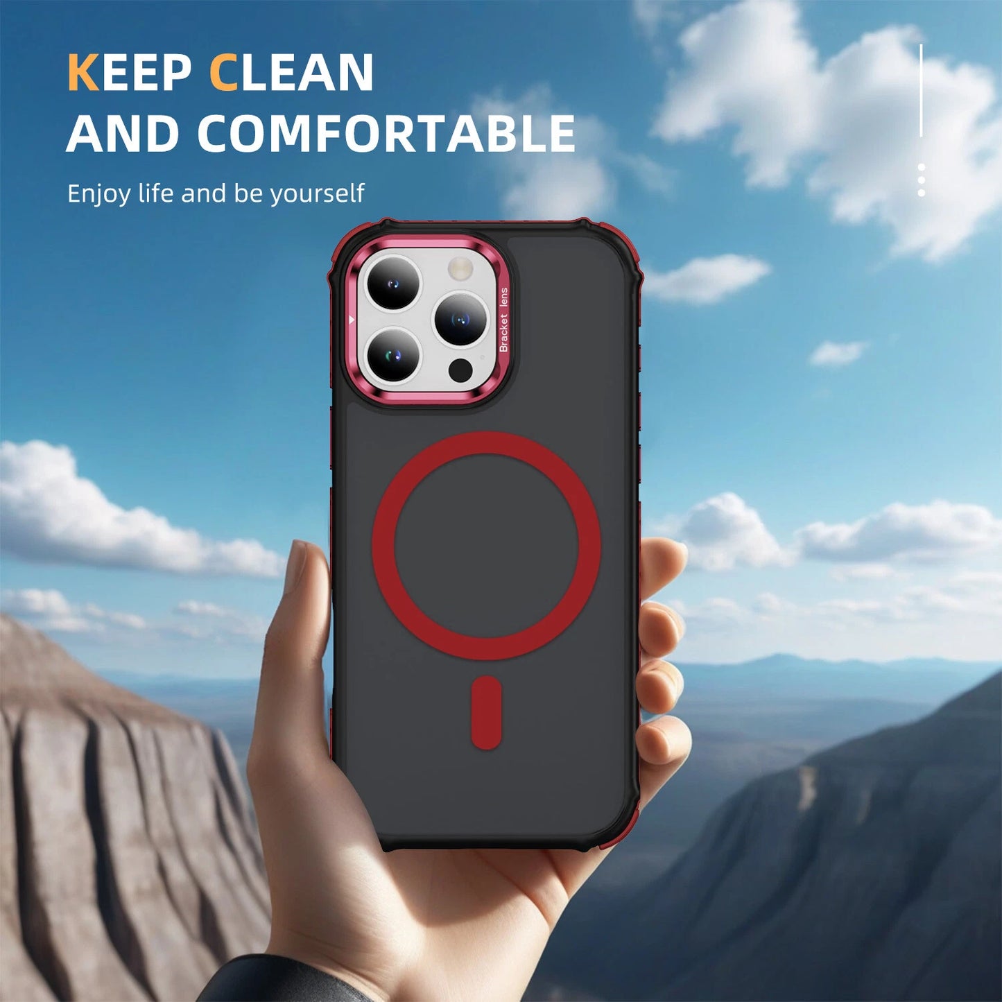 Shockproof Camera Stand Mag Safe Case For iPhone 17 16 15 14 Plus 13 12 Pro Max