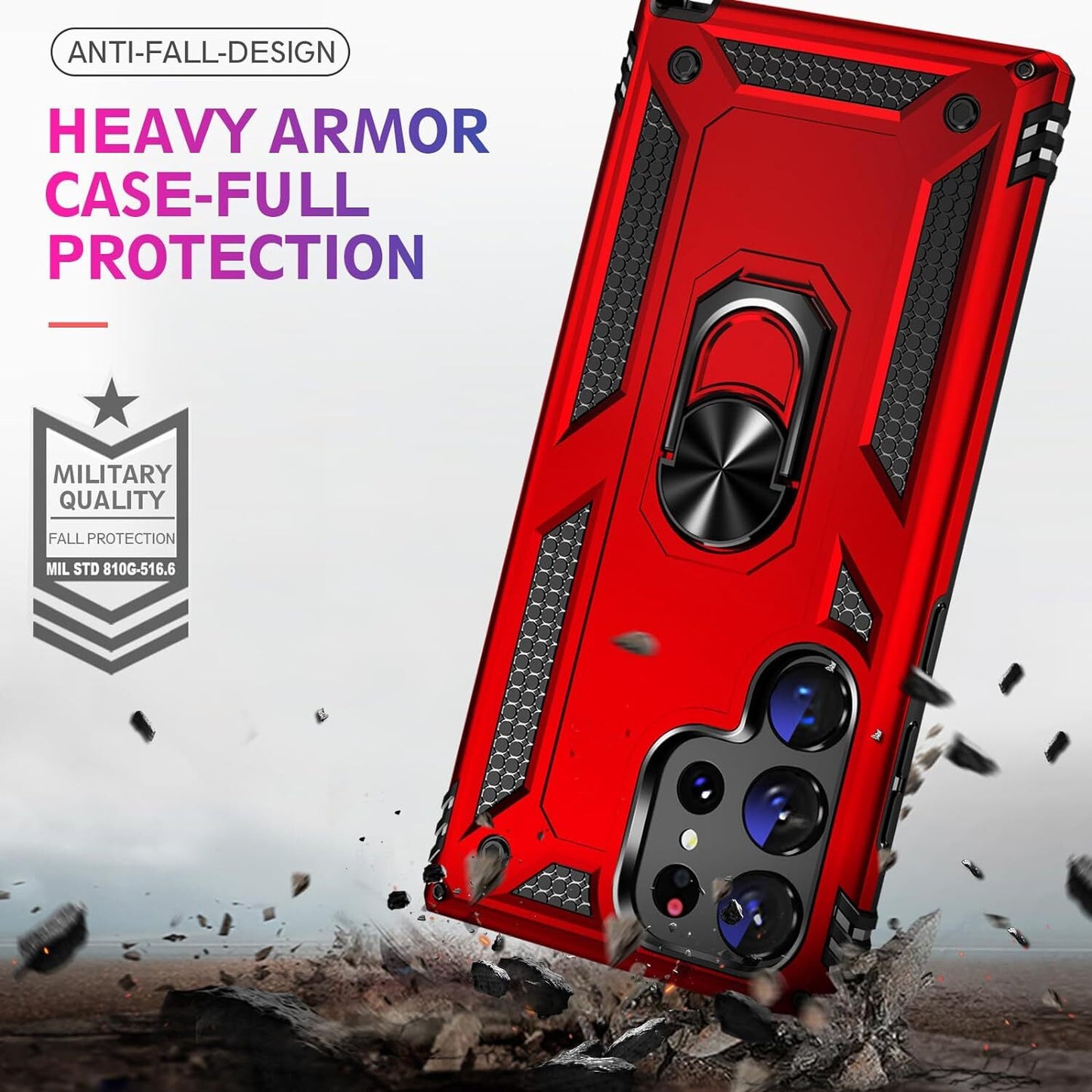 For Samsung Galaxy S25 Ultra S24 S23 FE S22 S21 S20 Case Phone Cover /W Screen