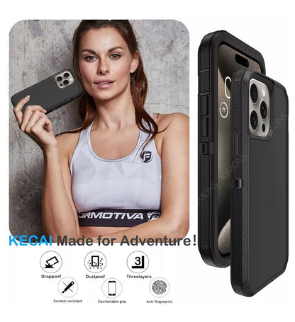For iPhone 17 Air 16 15 Pro Max 14 13 12 11 Phone Case Heavy Duty Shockproof