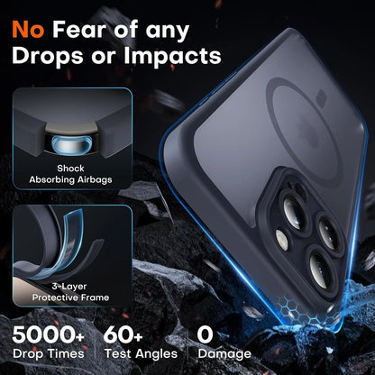 Shockproof Case For iPhone 16 15 14 Pro Max 13 12 11 Lens Cover+2 Tempered Glass