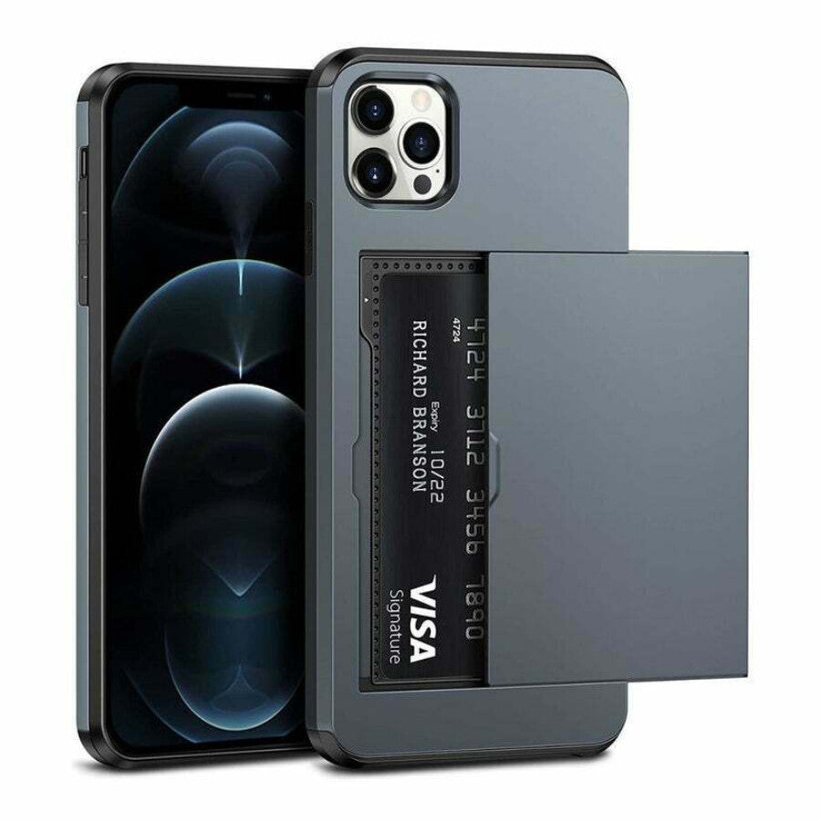 For iPhone 17 16 15 14 13 12 11 Pro Max Mini XR Case Cover Wallet Card Holder