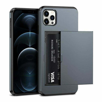 For iPhone 17 16 15 14 13 12 11 Pro Max Mini XR Case Cover Wallet Card Holder