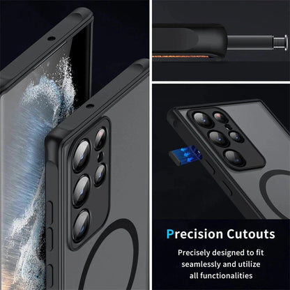 Magnetic Case Camera Cover For Samsung Galaxy S25 S24 S23 S22 S21 S20 Magsafe