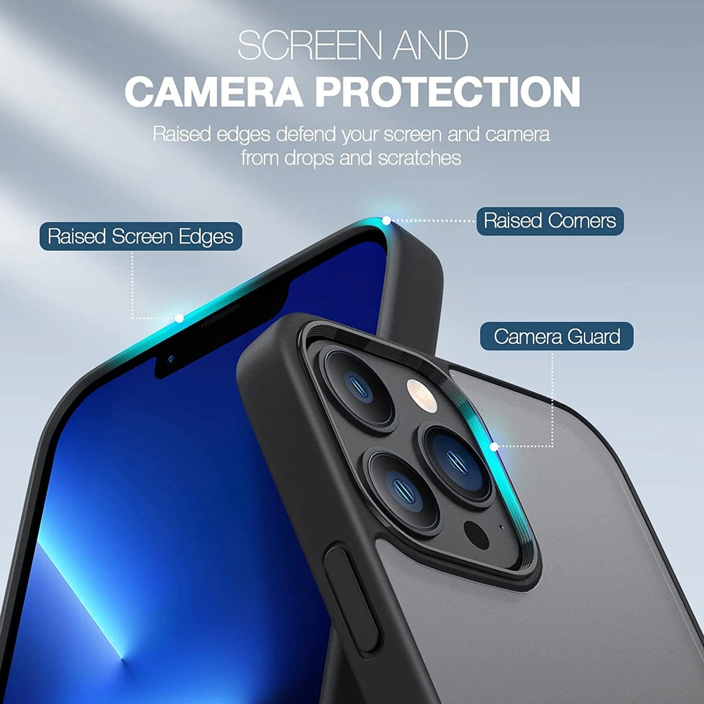 For iPhone 17 Pro Max Case 17 Pro 16 15 14 13 12 11 Phone Cover + Tempered Glass