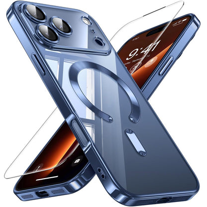 Shockproof iPhone 17 Pro Max / 17 Air / 16 Case + Tempered Glass Bundle