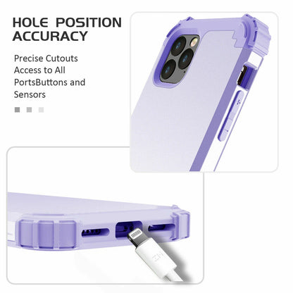 For iPhone 16e 16 17 Pro Max 15 14 13 12 11 Shockproof Rubber Hybrid Armor Case