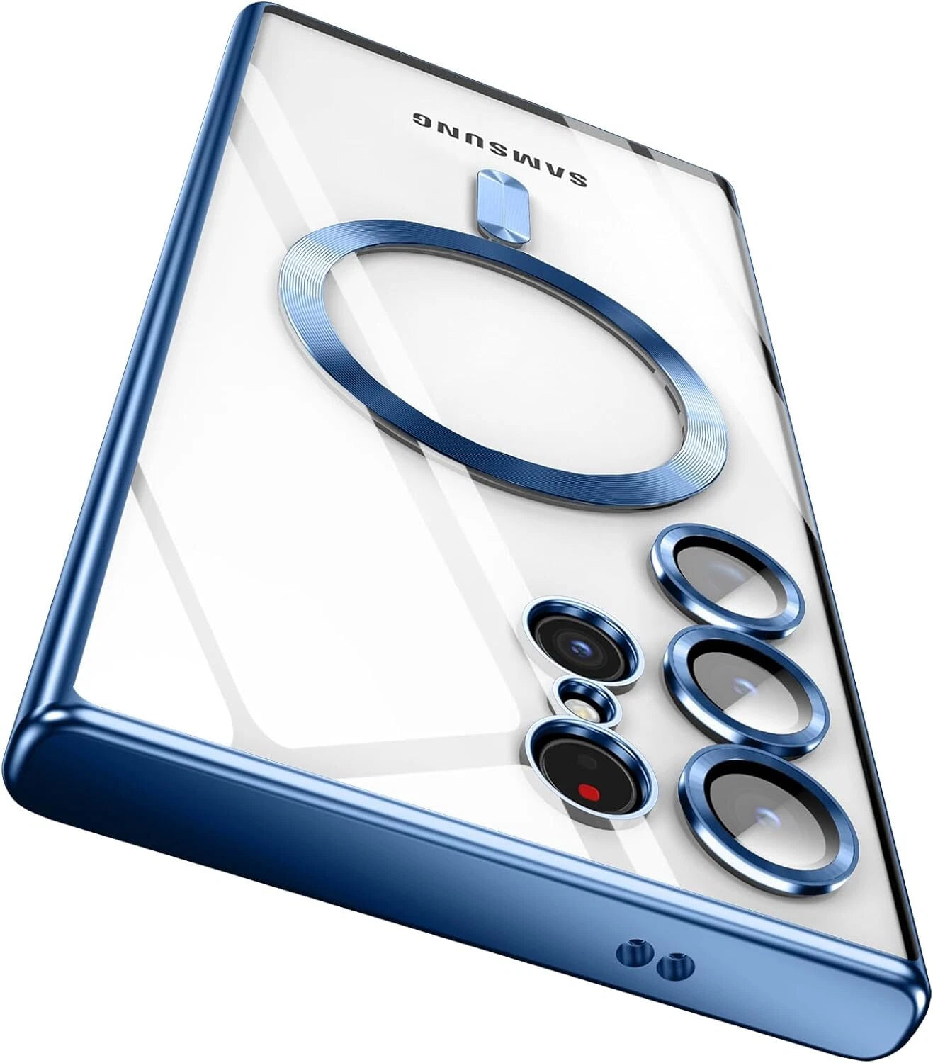 For Samsung Galaxy S25 S24 Ultra Edge Plus Clear Case Magnetic Mag Safe Cover