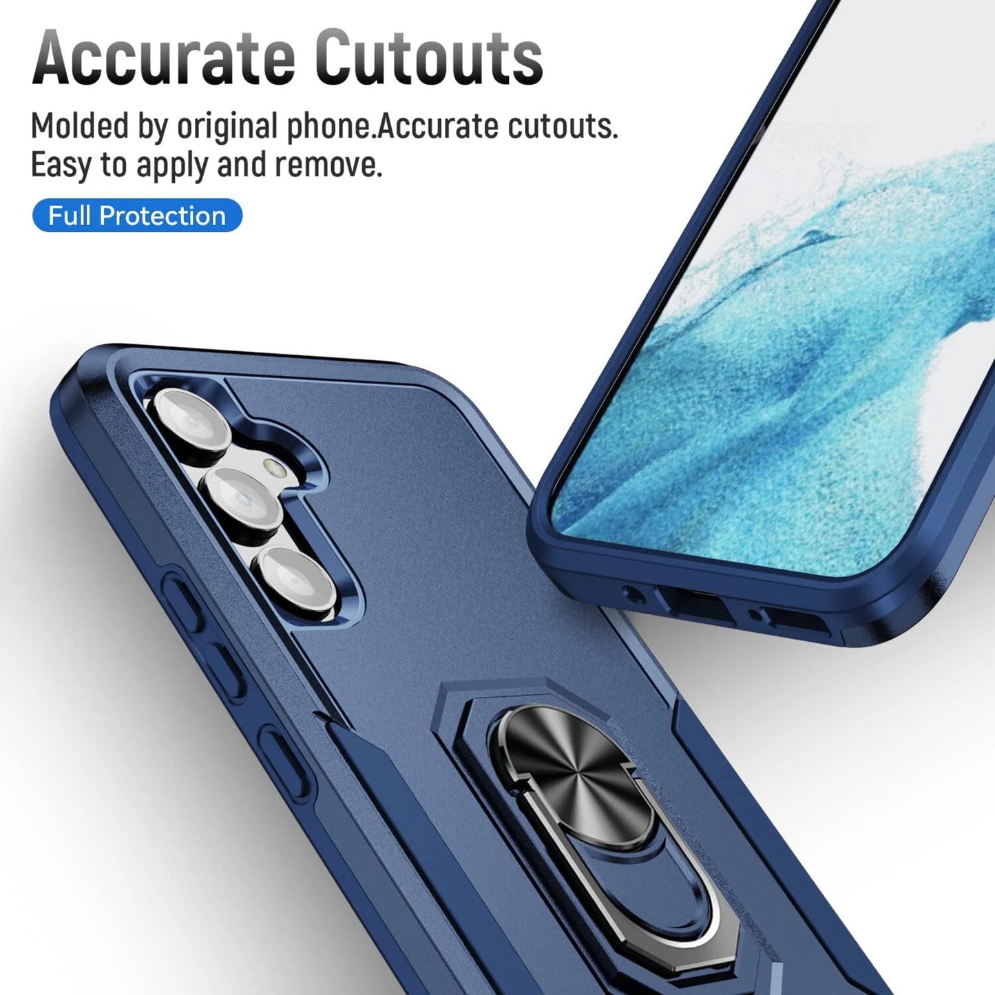 For Samsung Galaxy A16 A15 5G A14 A54 A03S A13 A32 A33 Case Phone Cover + Glass