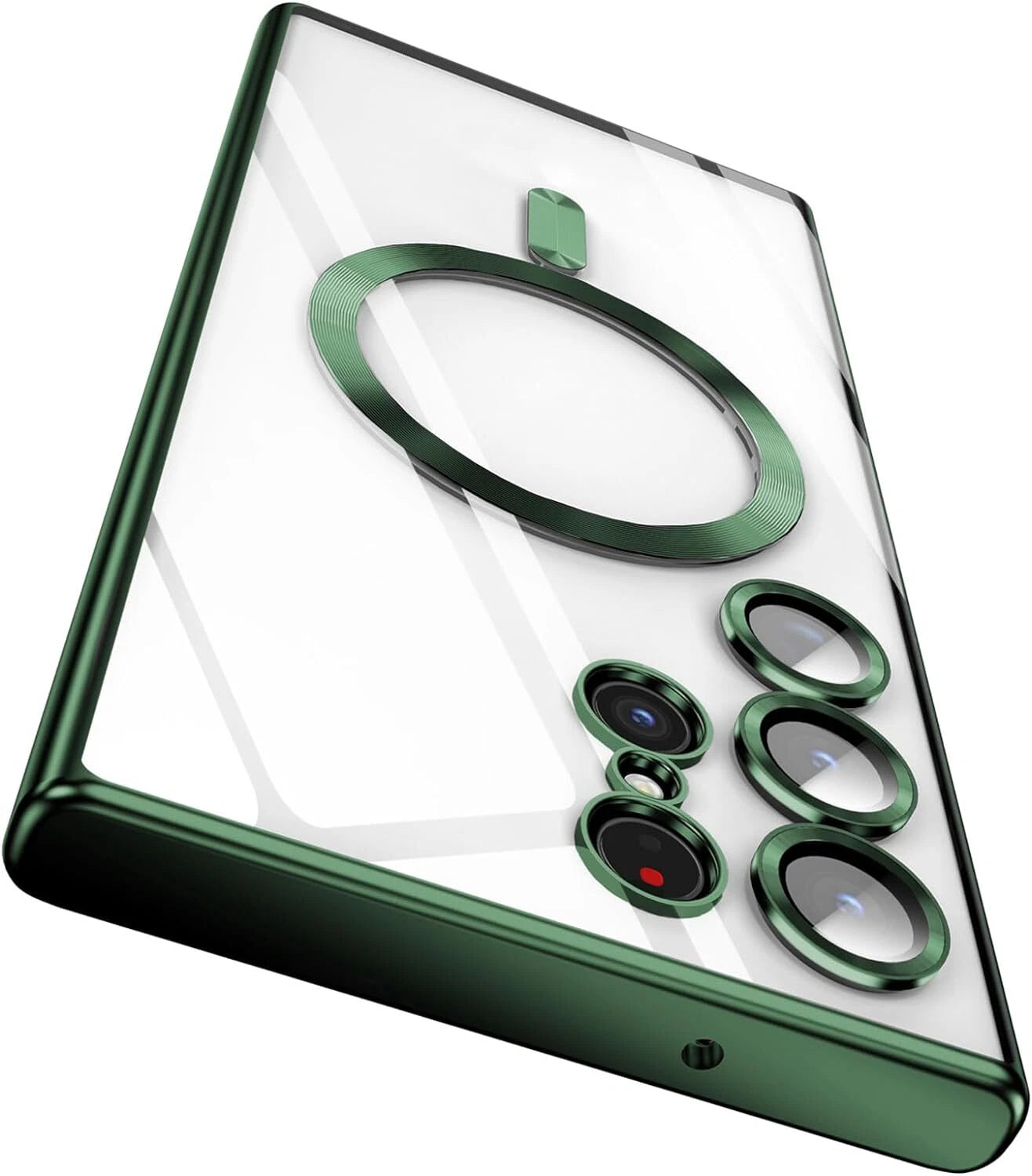 For Samsung Galaxy S25 S24 Ultra Edge Plus Clear Case Magnetic Mag Safe Cover