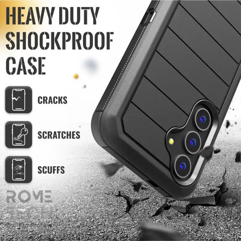 Rome Tech Case For Samsung Galaxy S24 Ultra S24+ & S24 Shockproof fits Defender