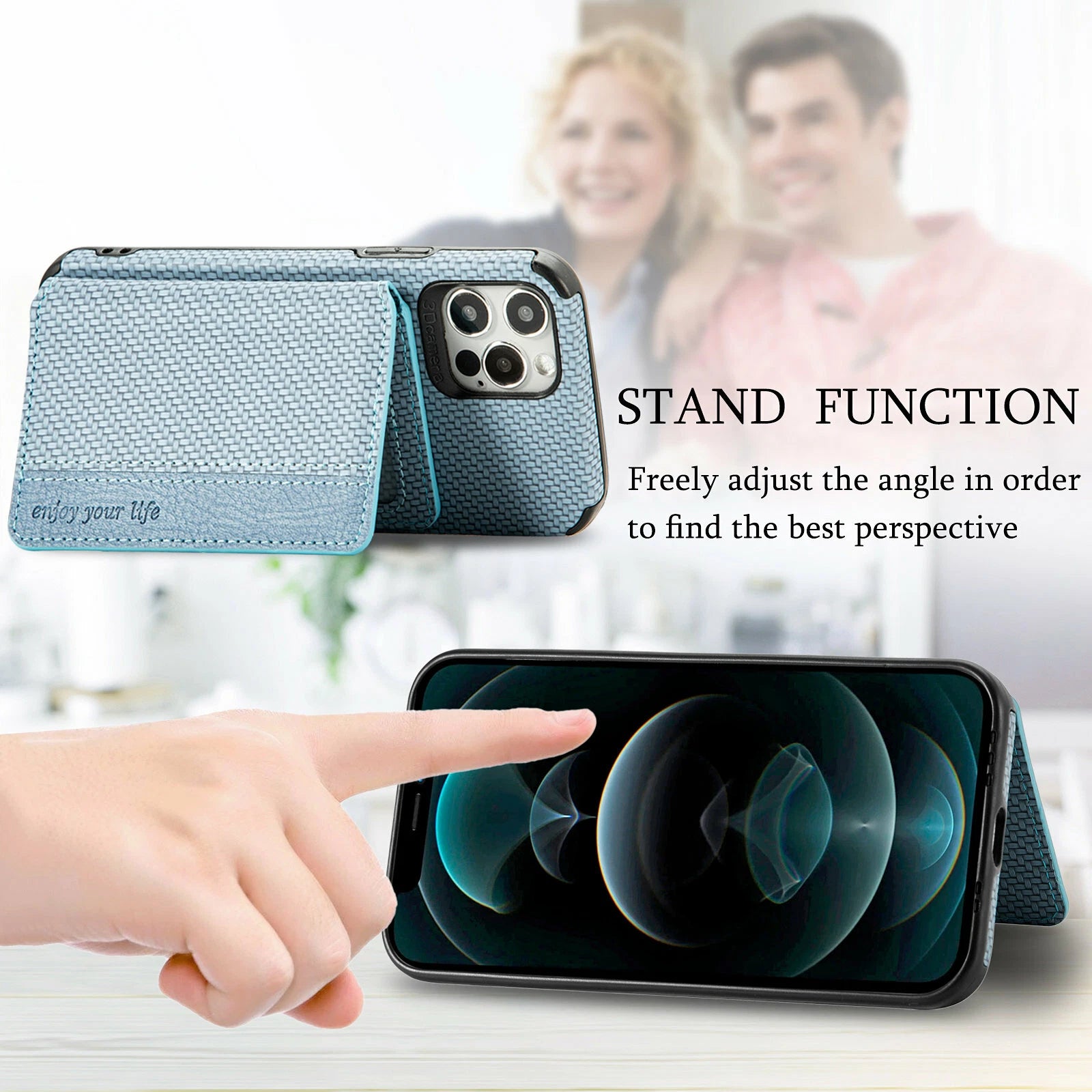 Magnetic Flip Wallet Card Holder Case For iPhone 14 15 16 17 Pro Max 13 12 11 7