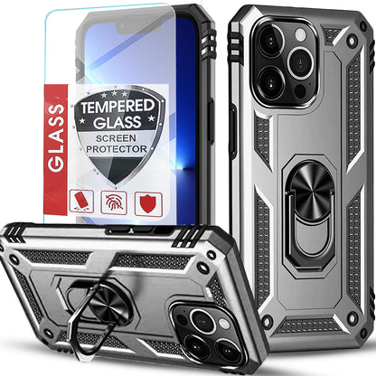 For iPhone 17 Pro Max Case 17 Pro 16 15 14 13 12 11 Phone Cover + Tempered Glass