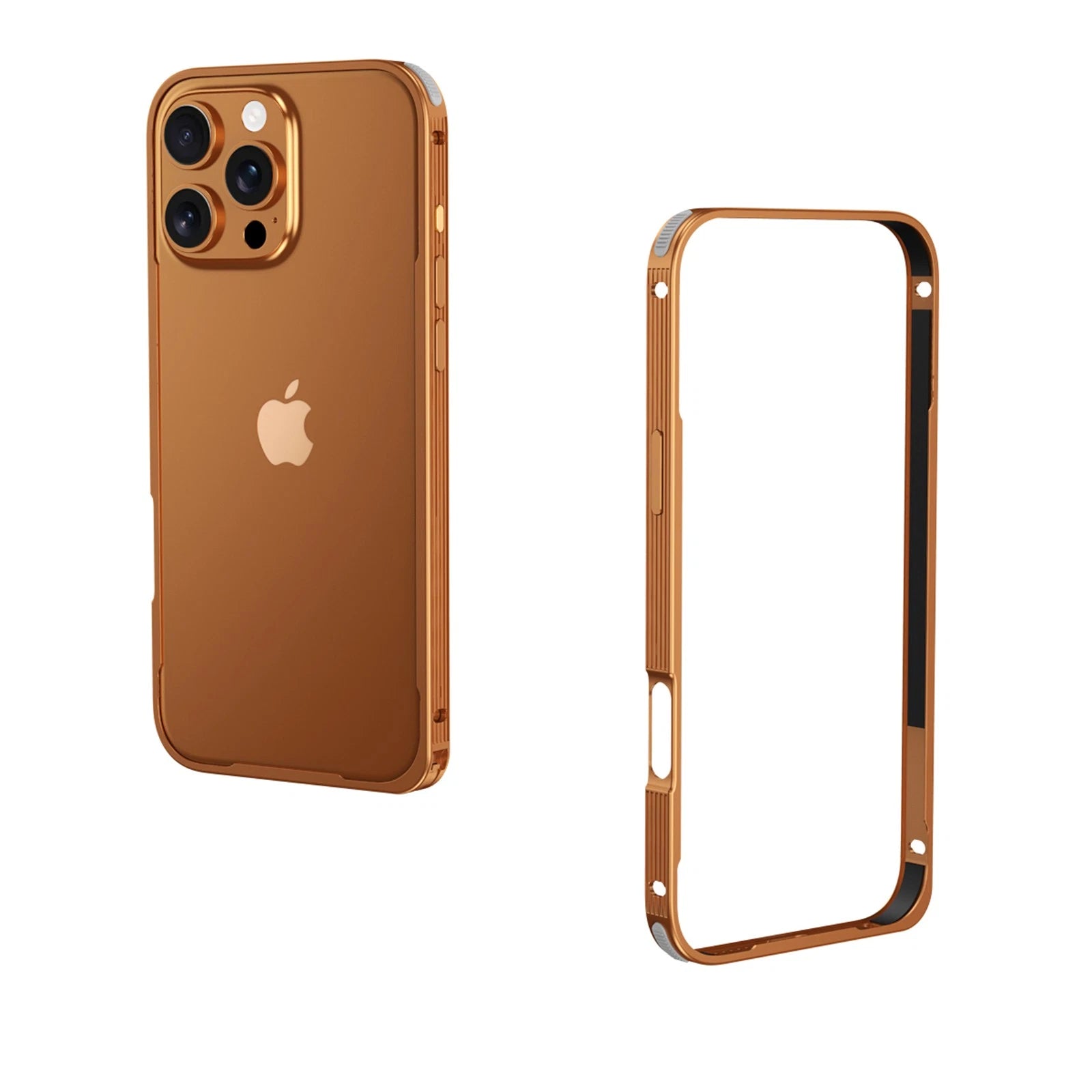 For iPhone 17 Pro Max 17Air 16 15 14 13 Metal Shockproof Rugged Slim Bumper Case