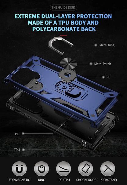 For Samsung Galaxy S25 Ultra S24 S23 FE S22 S21 S20 Case Phone Cover /W Screen