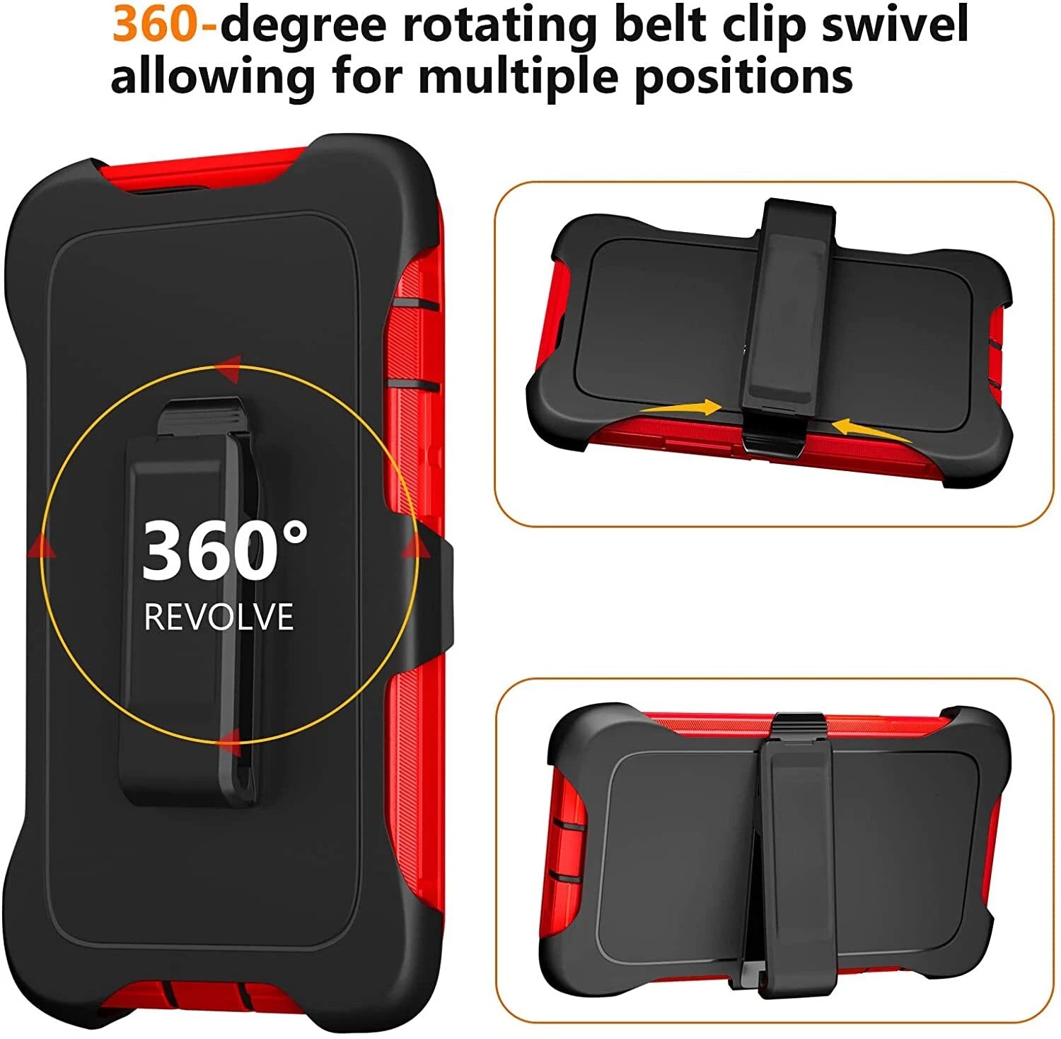 For iPhone 17 Air 16 15 14 Plus 13 12 11 Pro Max Shockproof Heavy Duty Case Clip