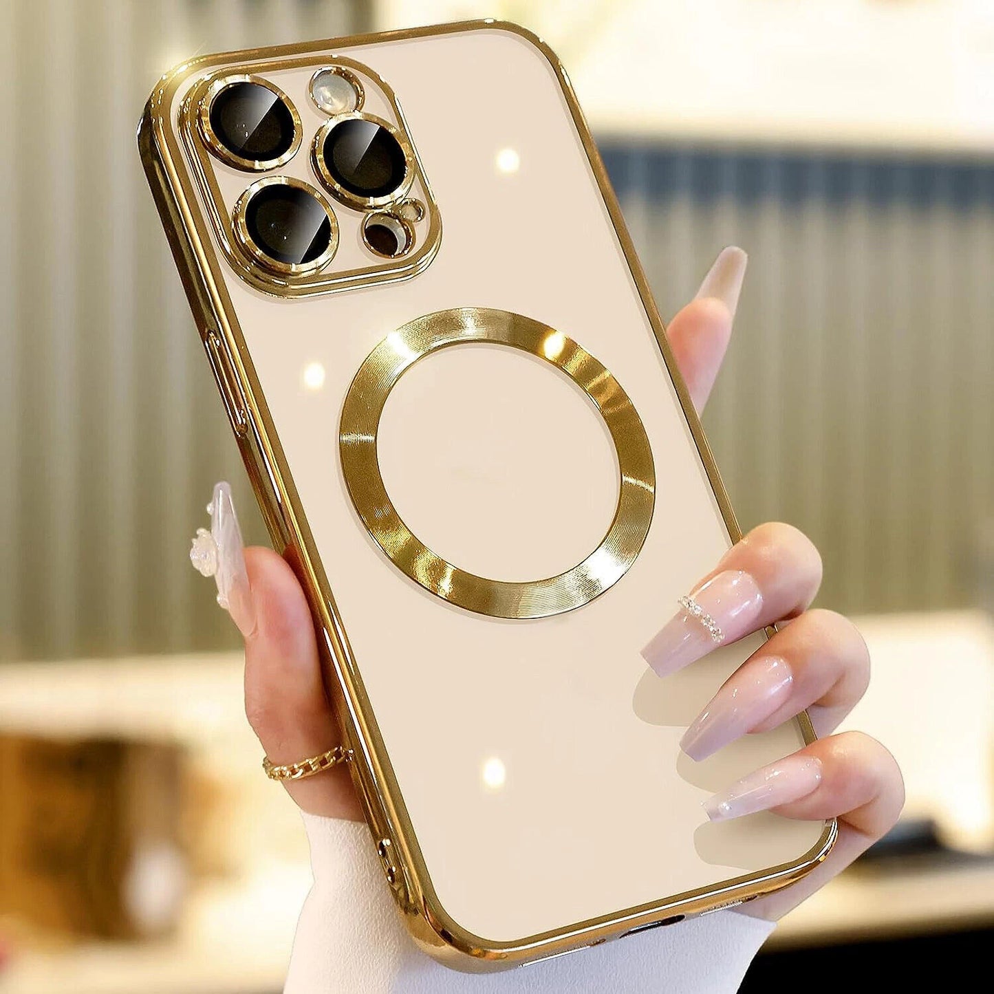iPhone 16 Pro Max MagSafe Case with Sliding Camera Lens Cover - Military Grade Shockproof Protection