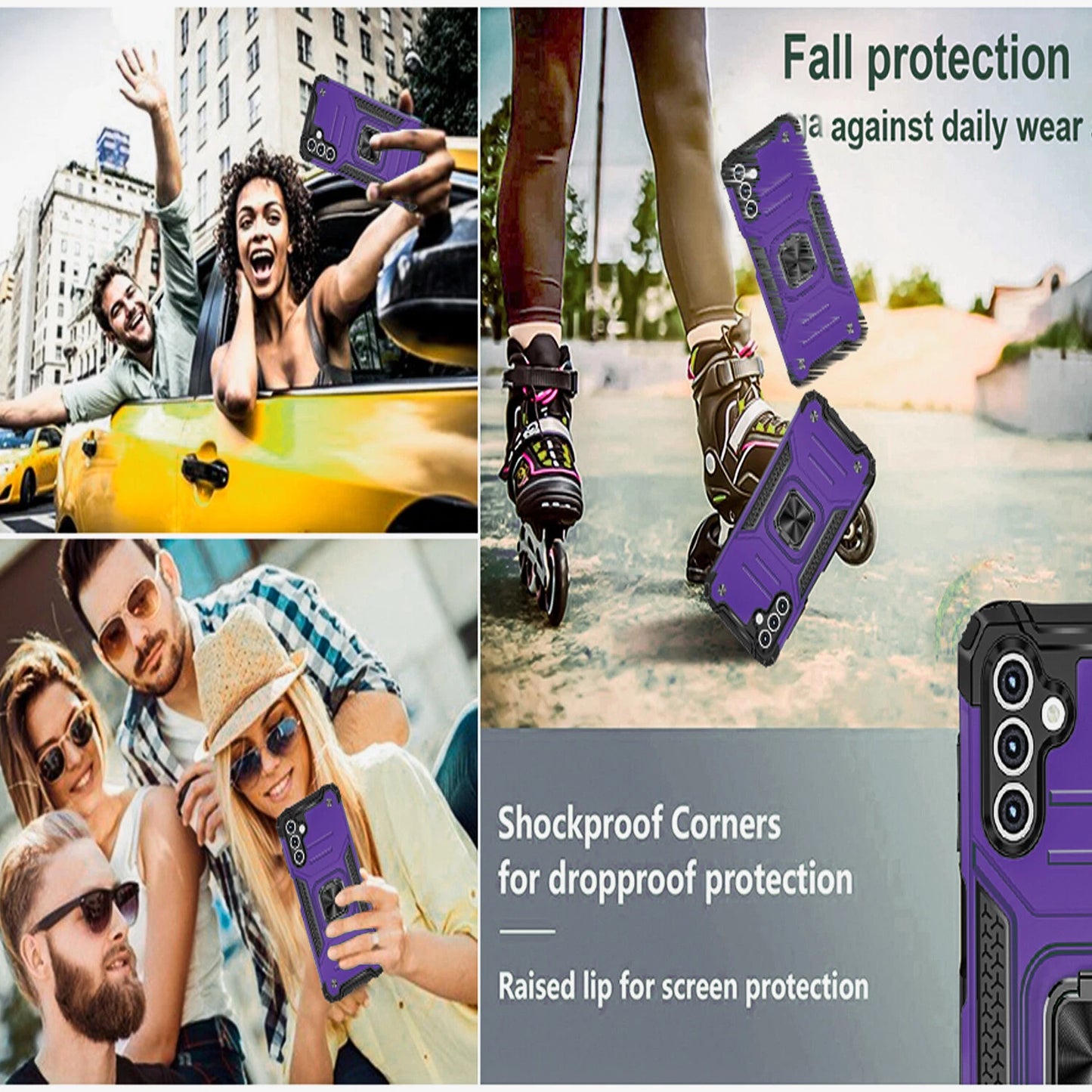 For Samsung Galaxy A15 5G Case /A14 5G/A54/A03S/A13 Phone Cover +Glass Protector