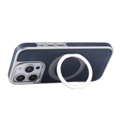 For iPhone 17 Pro Max 16 15 14 13 Shockproof PU Leather Magnetic Ring Stand Case