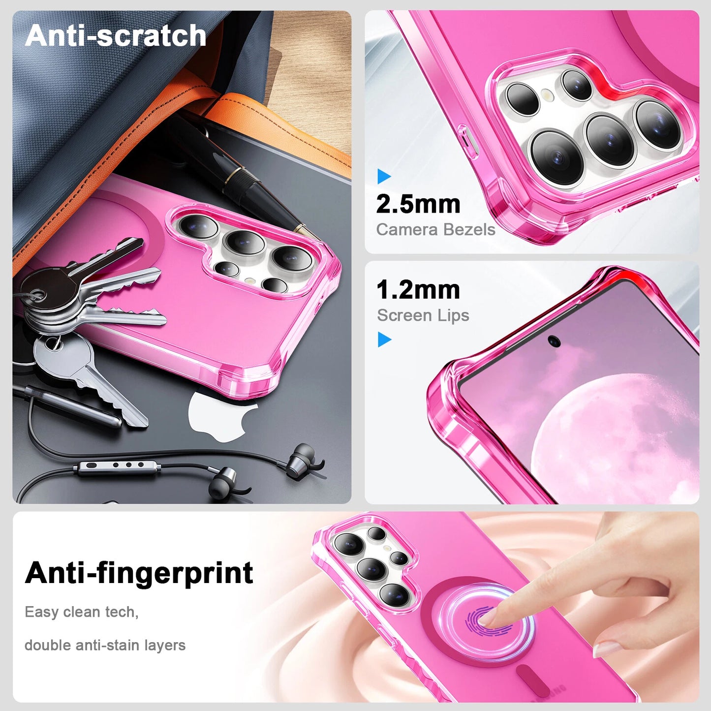 Elite MagSafe Shield for Samsung Galaxy S25 Ultra - Precision Matte TPU & PC Fusion
