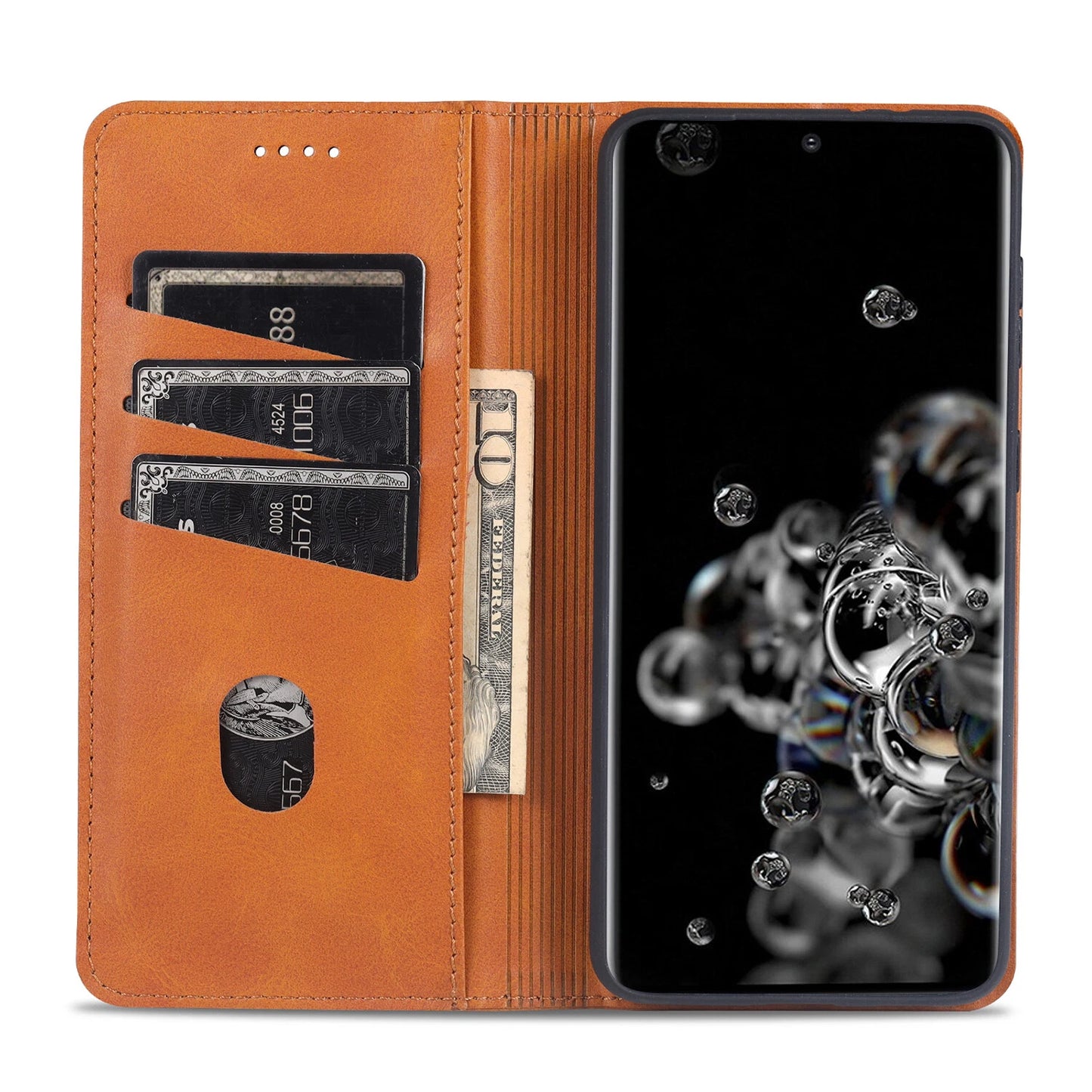 For Samsung Galaxy S24 FE S25 Ultra S23 S22 S21+ Flip Leather Wallet Case Cover