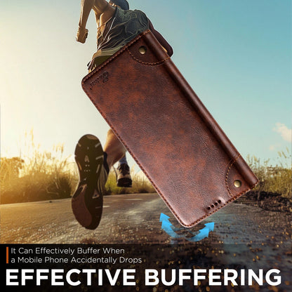 Retro PU Leather Flip Wallet Case Cover For iPhone 17 Pro Max 16 15 14 13 12 11