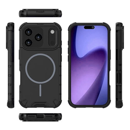 For iPhone 17 Pro Max 16 15 14 13 12 Shockproof Armor Magnetic Attraction Cover