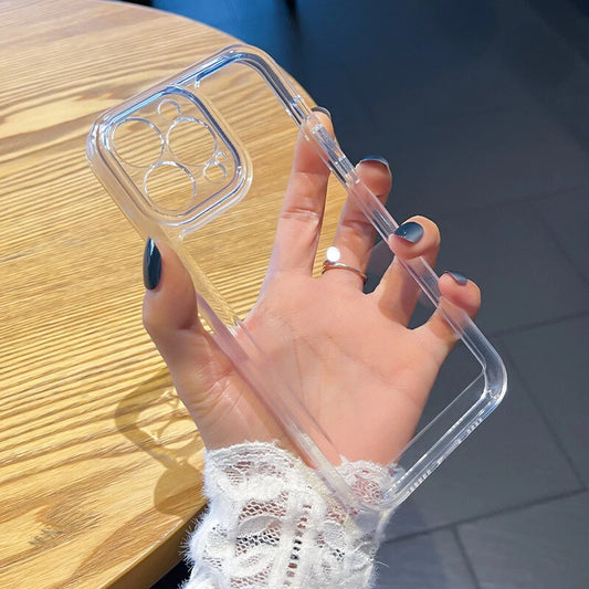 Clear Shockproof TPU Phone Case For Samsung Galaxy S20 S21 S22 S23 S24 S25 Ultra