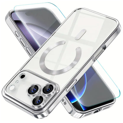 Shockproof iPhone 17 Pro Max / 17 Air / 16 Case + Tempered Glass Bundle