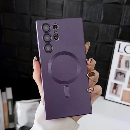 For Samsung Galaxy S25 S23 S24 Ultra S22 S21 Mag Safe Magnetic Case Lens Cover