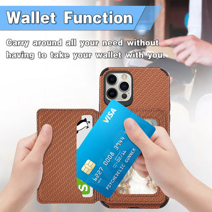 Magnetic Flip Wallet Card Holder Case For iPhone 14 15 16 17 Pro Max 13 12 11 7