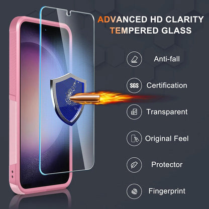 For Samsung Galaxy S25 Ultra Case S25/S24/S23/FE/ Phone Cover + Tempered Glass