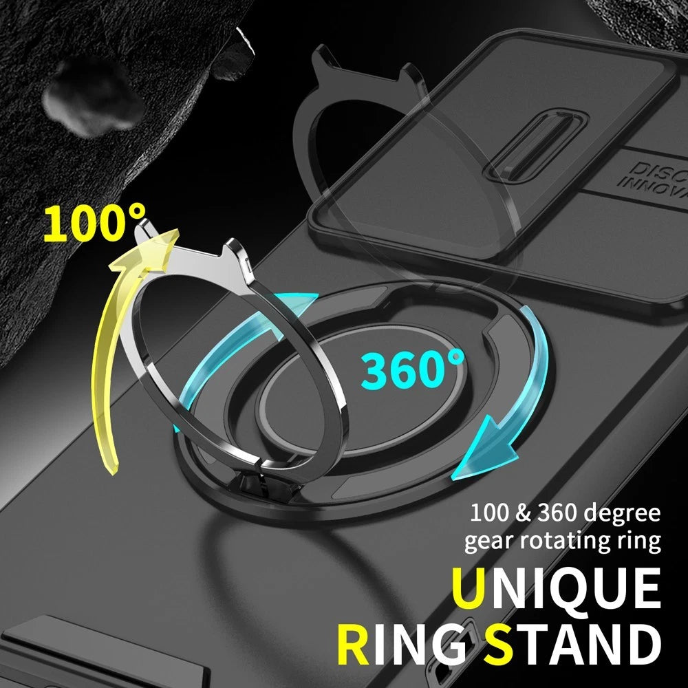 For Samsung Galaxy S25 Ultra Edge S22 S23 FE S24 Plus Magnetic Ring Phone Case