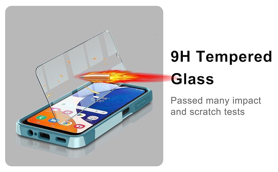 For Samsung Galaxy A16 5G A15 A14 A54 A35 A03S Case Phone Cover Shockproof+Glass