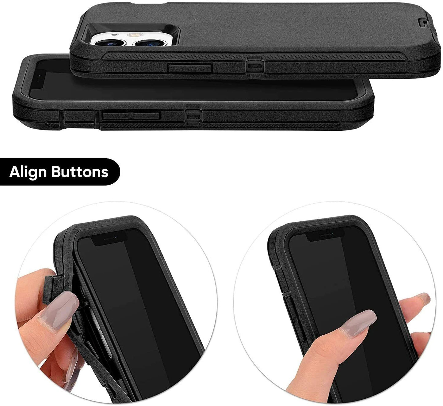 For iPhone 17 Air 16 15 Pro Max 14 13 12 11 Phone Case Heavy Duty Shockproof