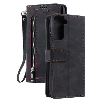 Zipper Leather Wallet Case For Samsung Galaxy S25 S24 S23 S22 Ultra Plus S21 S20