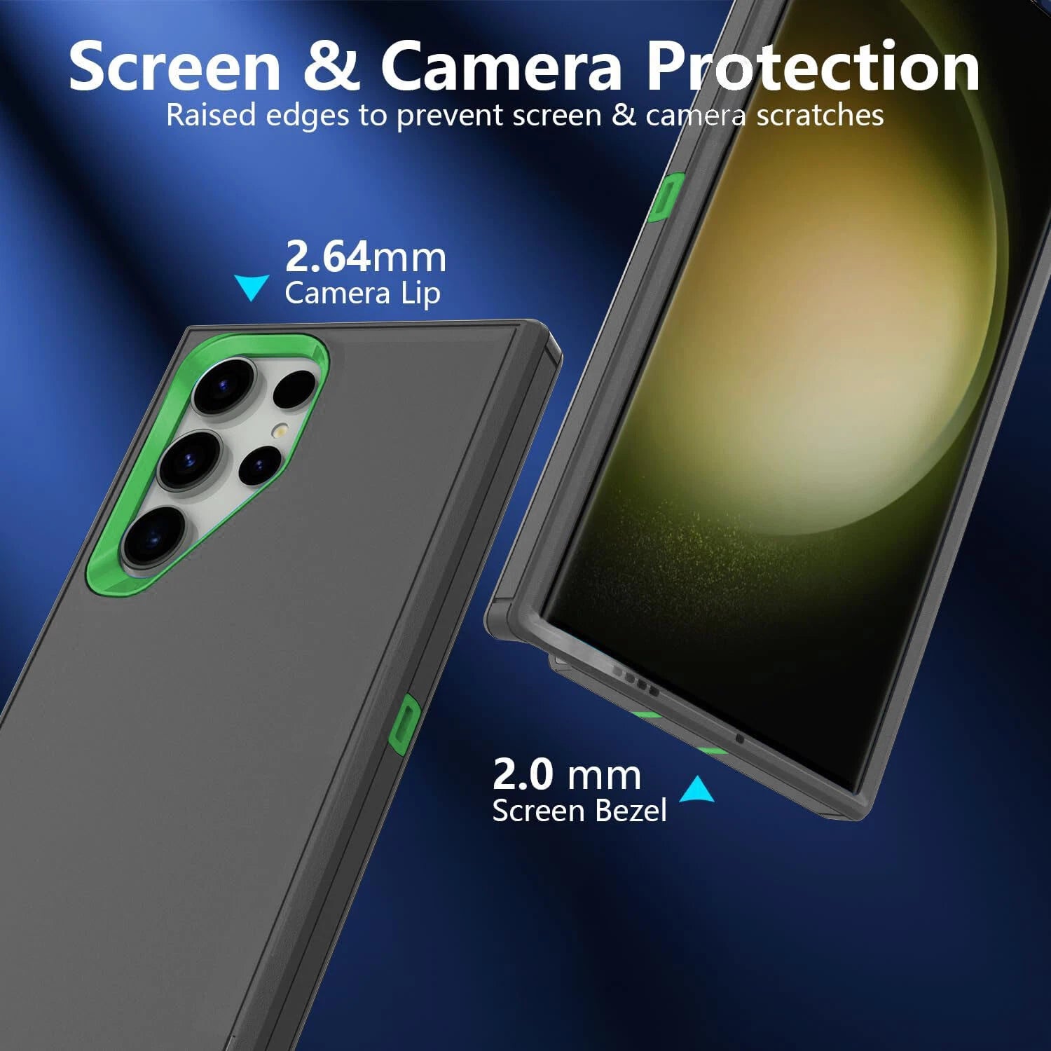For Samsung Galaxy S25 Ultra 24 23 22 + Shockproof Case Cover+Screen Protector