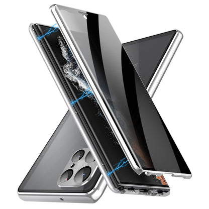 For Samsung Galaxy S25 Ultra S24+ S23 S22 S21 360�� Anti-Spy Magnetic Glass 