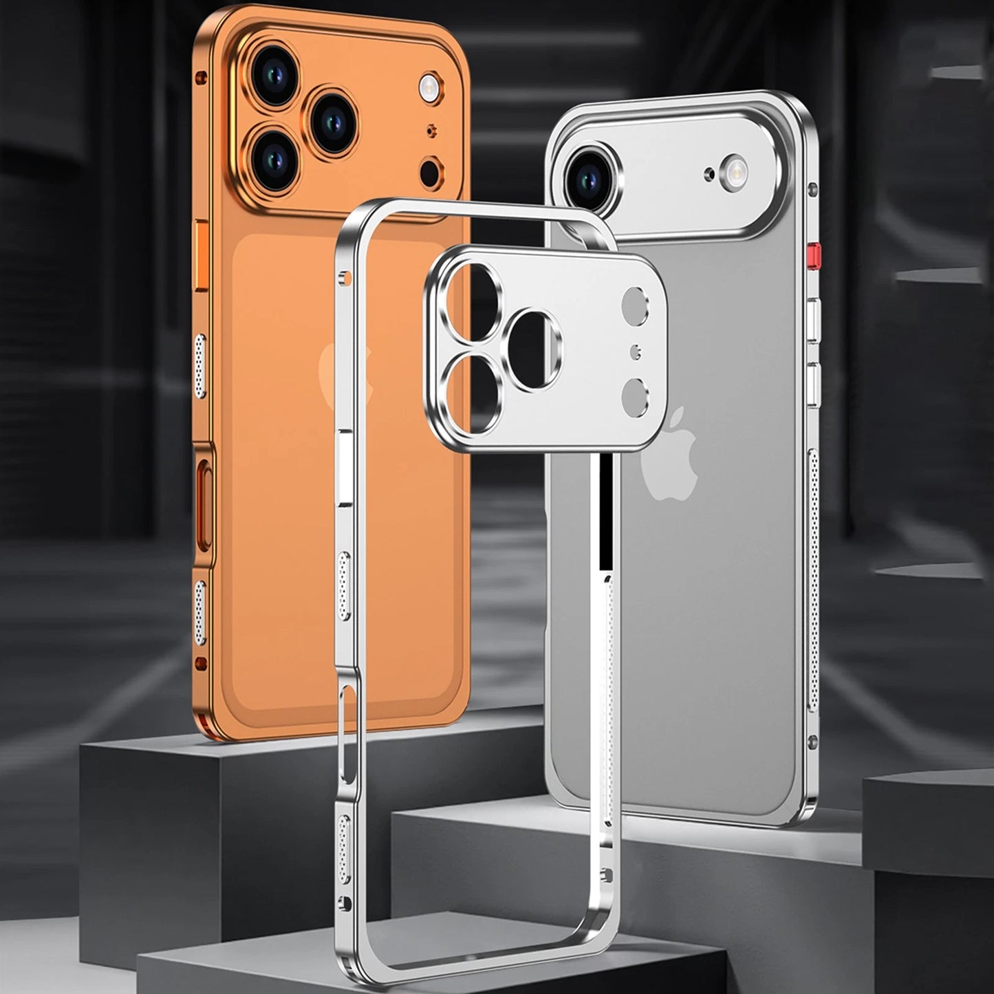 For iPhone 17 Pro Max/17 Pro/17/Air Metal Bumper Case +Camera Lens Protection