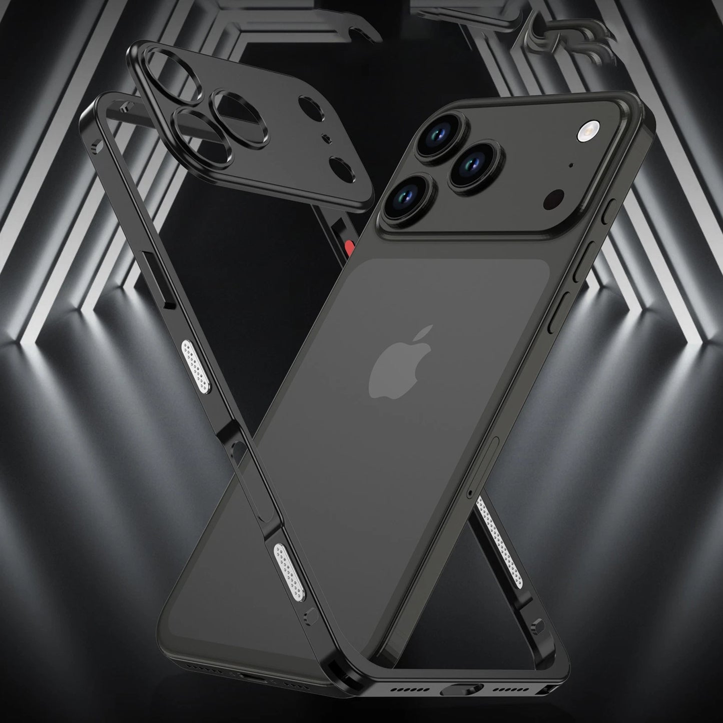 For iPhone 17 Pro Max/17 Pro/17/Air Metal Bumper Case +Camera Lens Protection
