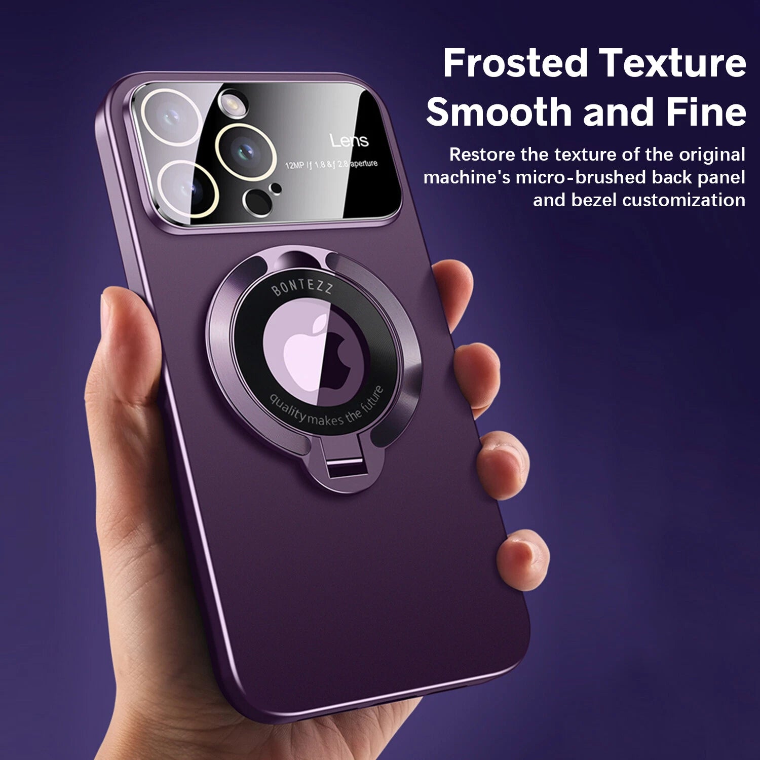 For iPhone 17 Pro Max 16 15 14 13 12 MagSafe Magnetic Lens Shockproof Stand Case