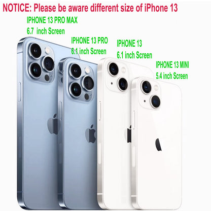 For iPhone 13 Case /13 Pro Max/Mini/Pro/ Phone Cover Shockproof + Tempered Glass